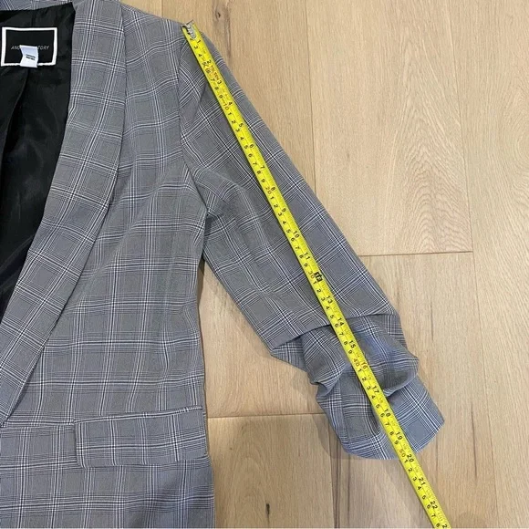 Another Story | Grey Plaid Blazer Suit Jacket 🤍 - Picture 6 of 8